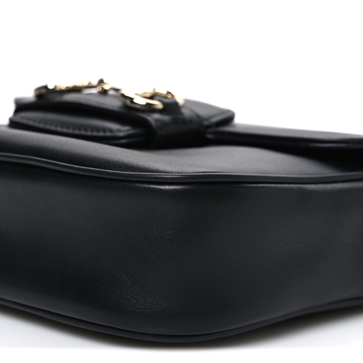 Arabella Calfskin Horsebit 1955 Shoulder Bag  Black
