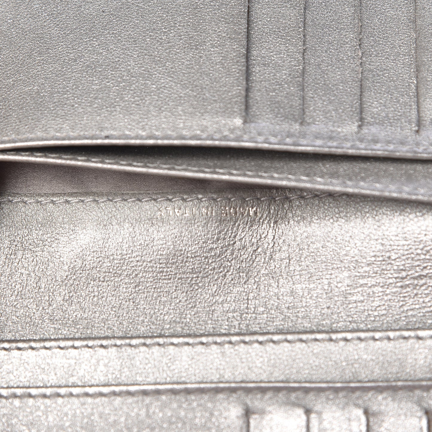Lambskin Camellia Embossed Zipped Pocket Wallet Black