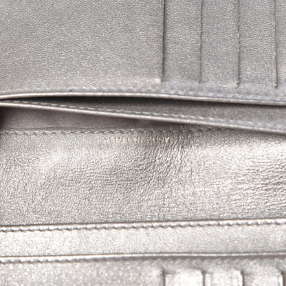 Chanel Lambskin Camellia Embossed Zipped Pocket Wallet Black 7 of 15