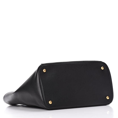 Prada Saffiano Cuir Front Pocket Tote Black 4 of 20