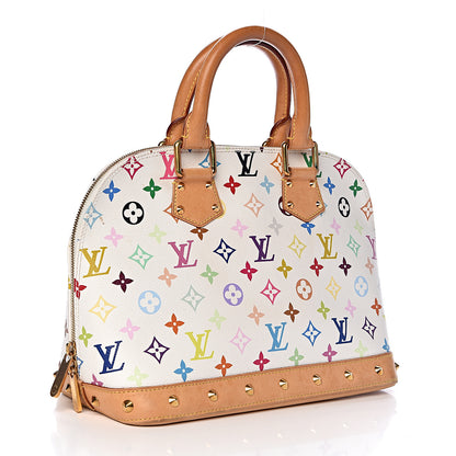Louis Vuitton Monogram Multicolor Alma White 3 of 12