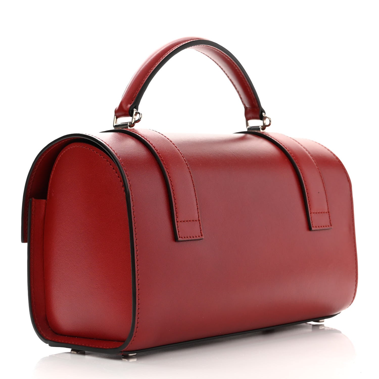 Moynat Box Calfskin Cabotin Red 3 of 10