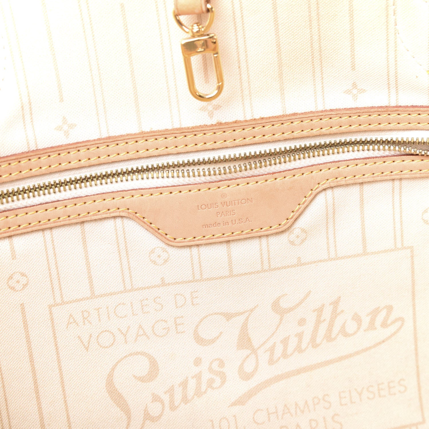 Louis Vuitton Damier Azur Neverfull MM 9 of 14
