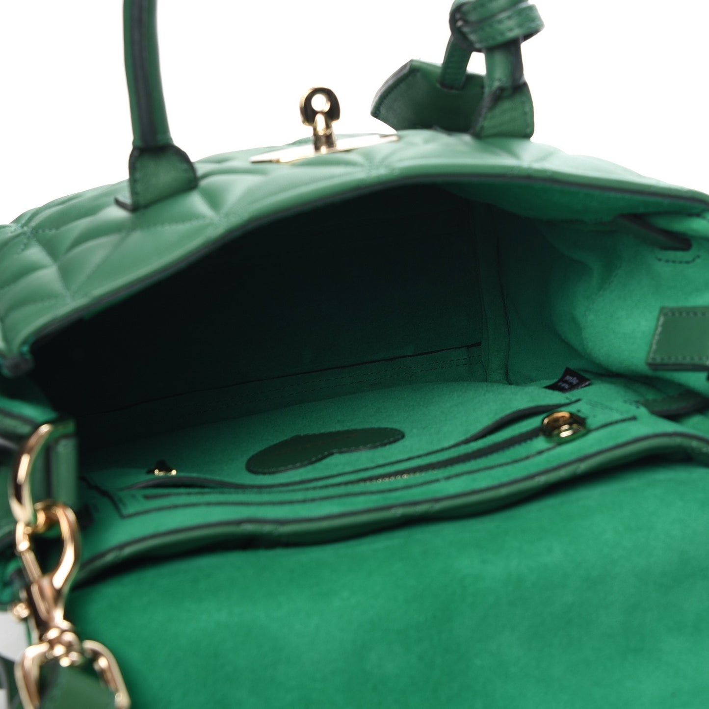 Nappa Quilted Mini Cara Delevingne Convertible Bag Delevigne Green