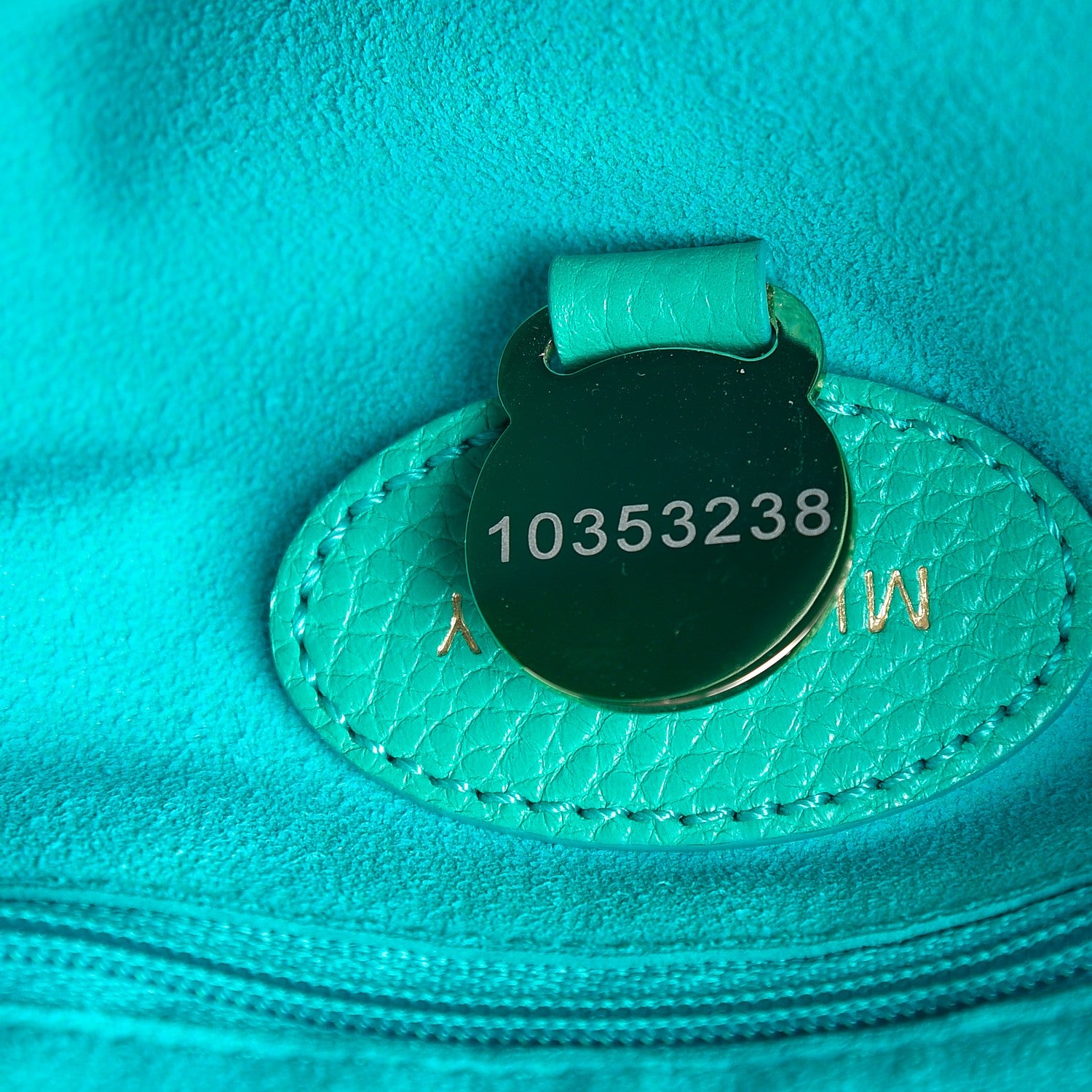 Mulberry Classic Grain Small Bayswater Satchel Aqua Green 7 of 7