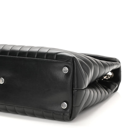 Saint Laurent Calfskin Y Quilted Monogram Large Loulou Chain Satchel Black 9 of 9