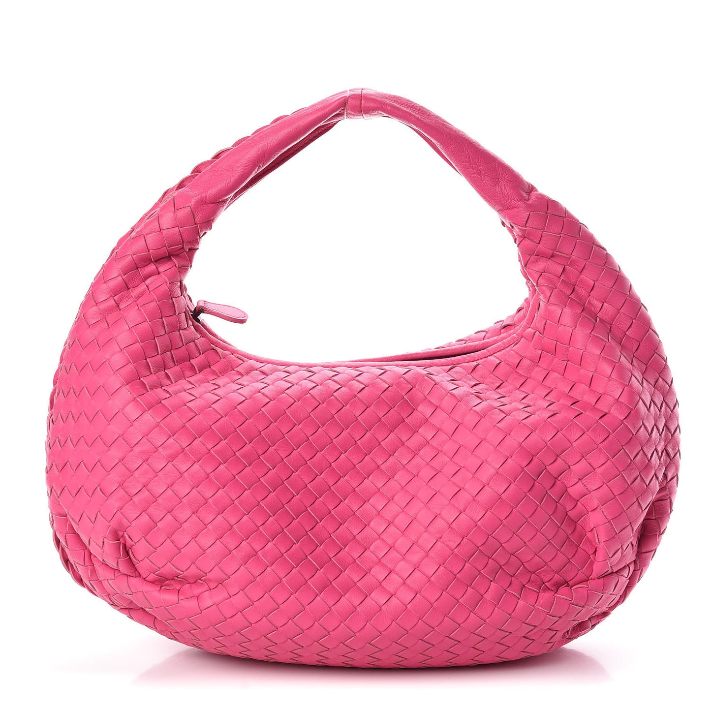 Nappa Intrecciato Medium Belly Veneta Hobo Rosa Shock