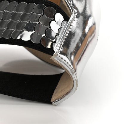 Christian Louboutin Sequin Xili 100 Disco Ball Sandal Pumps 36.5 Silver 15 of 15