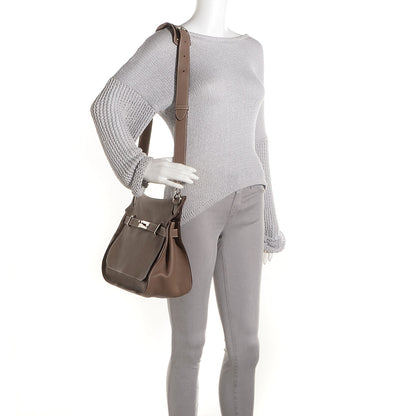 Hermes Taurillon Clemence Jypsiere 34 Etoupe 2 of 18