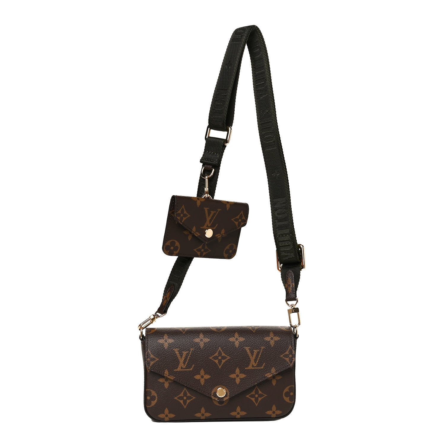 Louis Vuitton Monogram Felicie Strap & Go Kaki 1 of 8