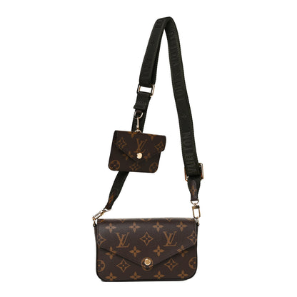 Louis Vuitton Monogram Felicie Strap & Go Kaki 1 of 8