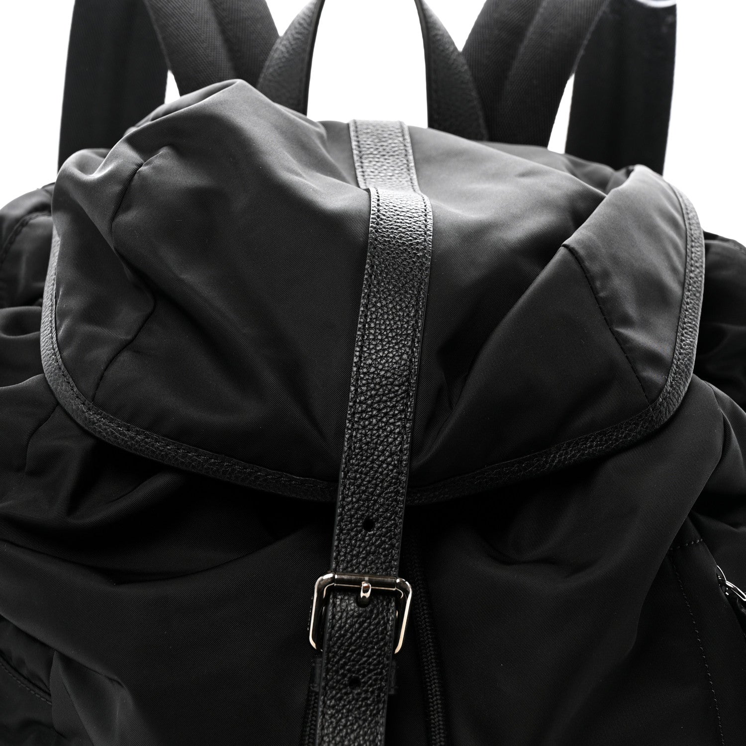 Burberry Nylon Grained Calfskin Watson Diaper Bag Black 9 of 14