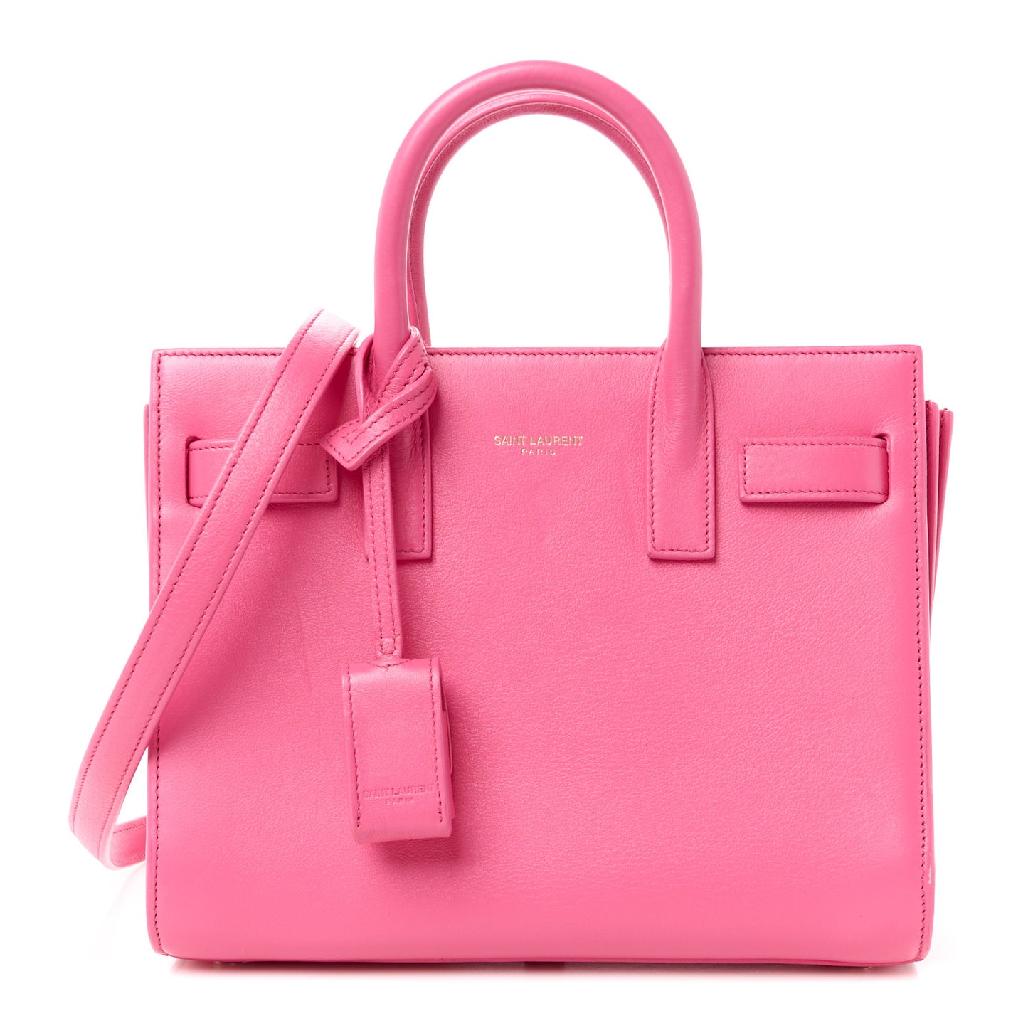 Calfskin Nano Sac De Jour Lipstick Fuchsia