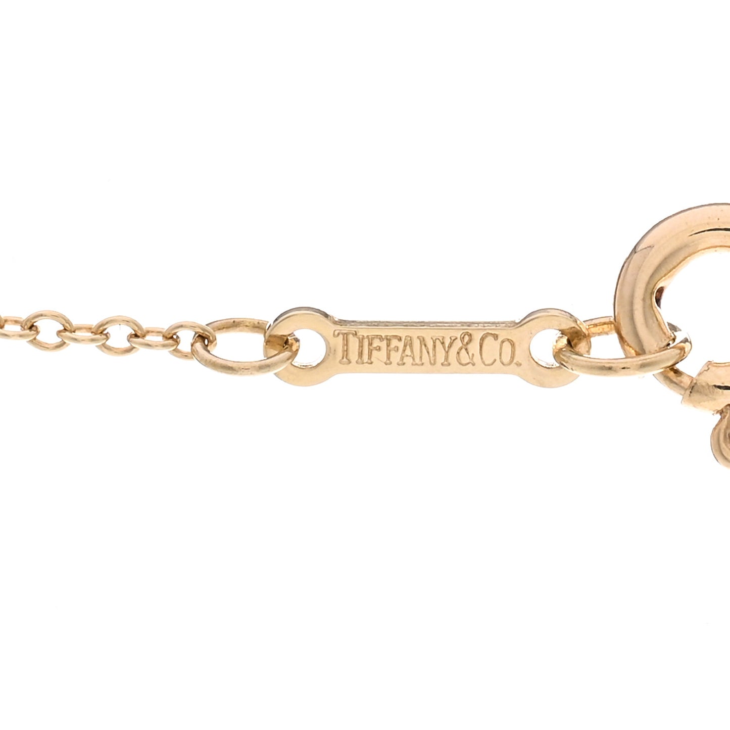 18K Yellow Gold Small Paloma Picasso Loving Heart Pendant Necklace