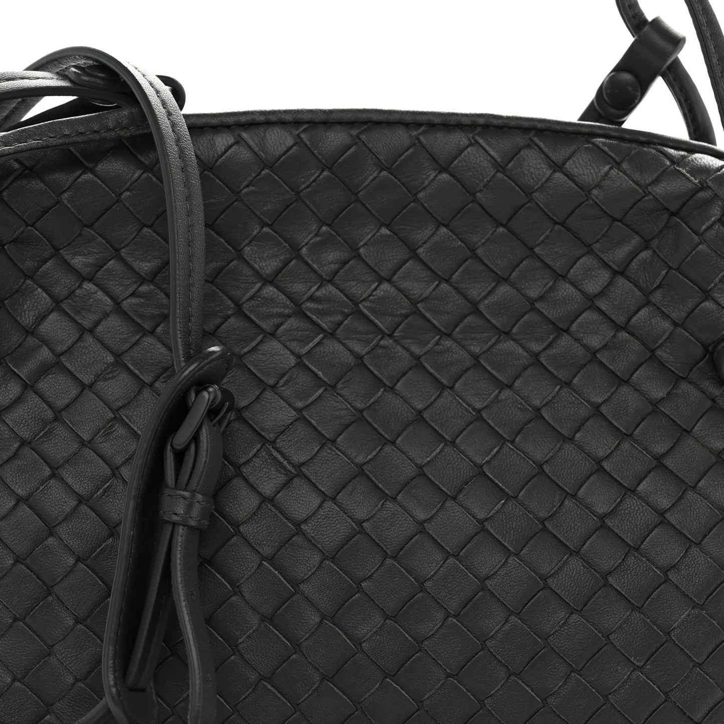 Nappa Intrecciato Nodini Crossbody Messenger New Light Grey