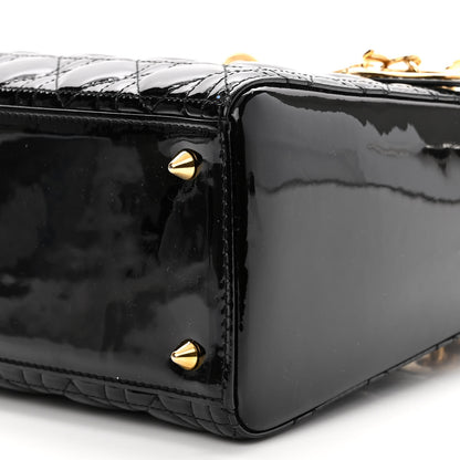 Christian Dior Patent Cannage Medium Lady Dior Black 10 of 10