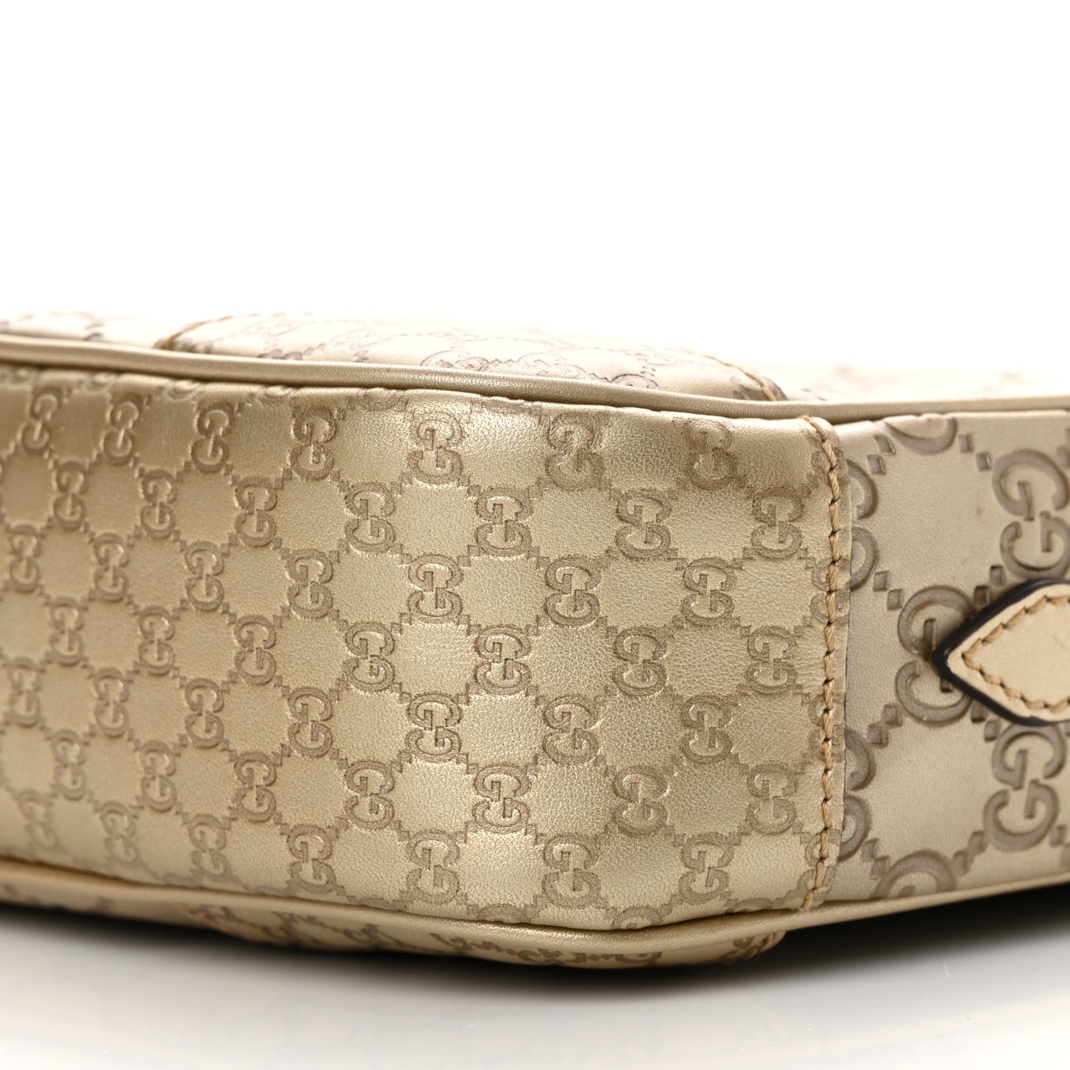 Gucci Guccissima Mini Bree Messenger Bag Gold 10 of 13