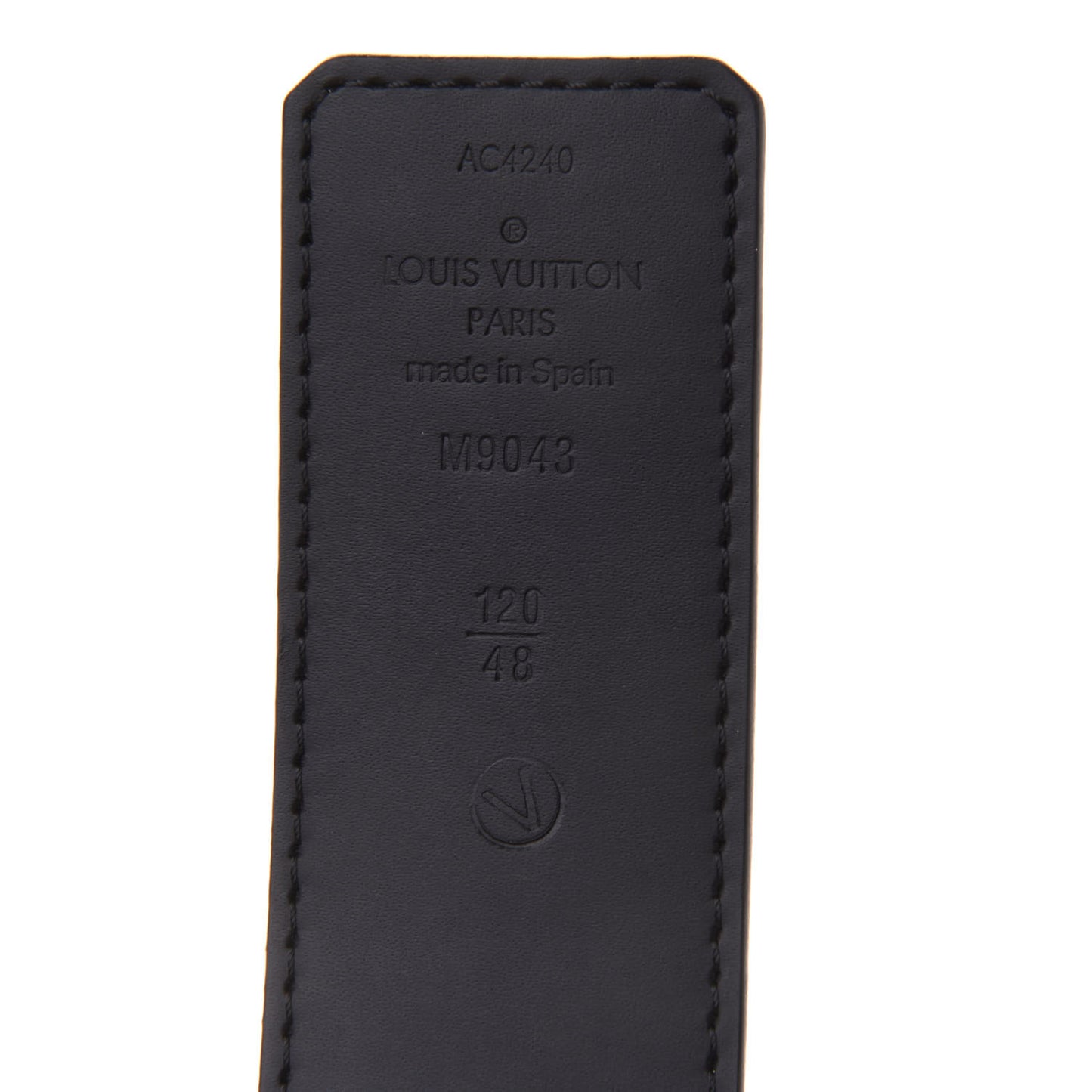 Monogram Eclipse Taigarama 40mm LV Initiales Reversible Belt 120 48 Black
