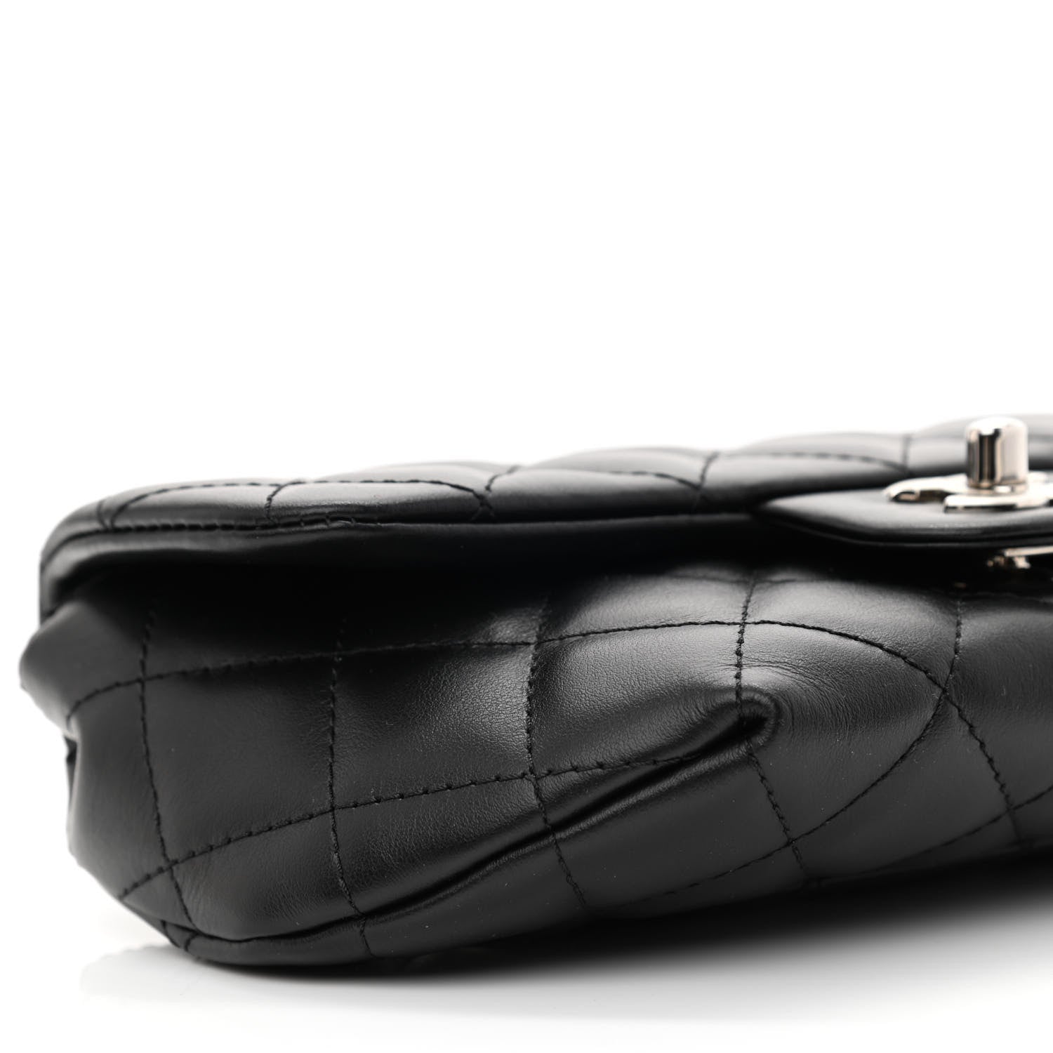 Chanel Calfskin Quilted CC Uniform Flap Belt Bag Black 10 of 11
