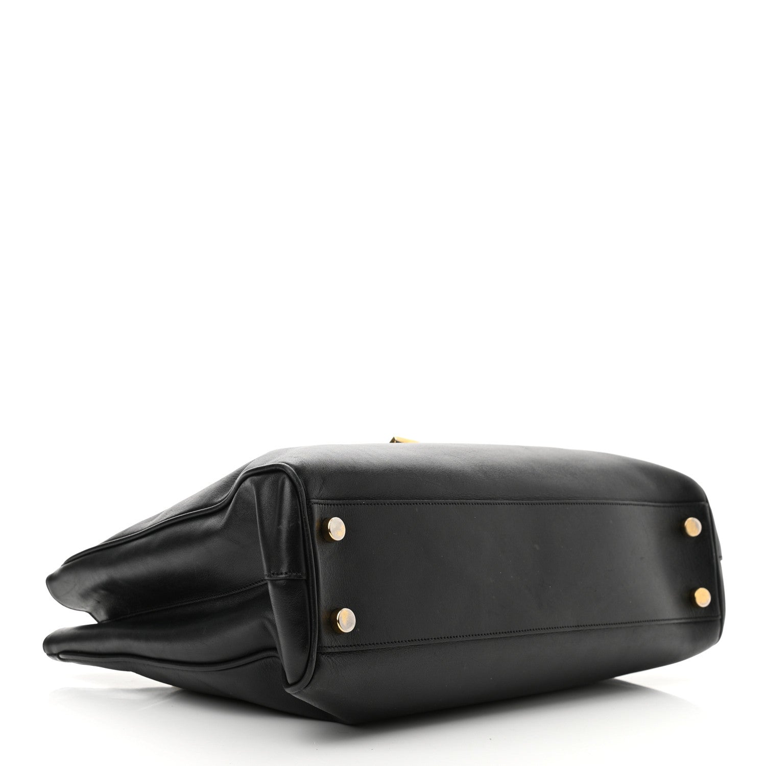 Saint Laurent Soft Calfskin Monogram Cassandre Shopper Black 4 of 11