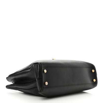 Saint Laurent Soft Calfskin Monogram Cassandre Shopper Black 4 of 11