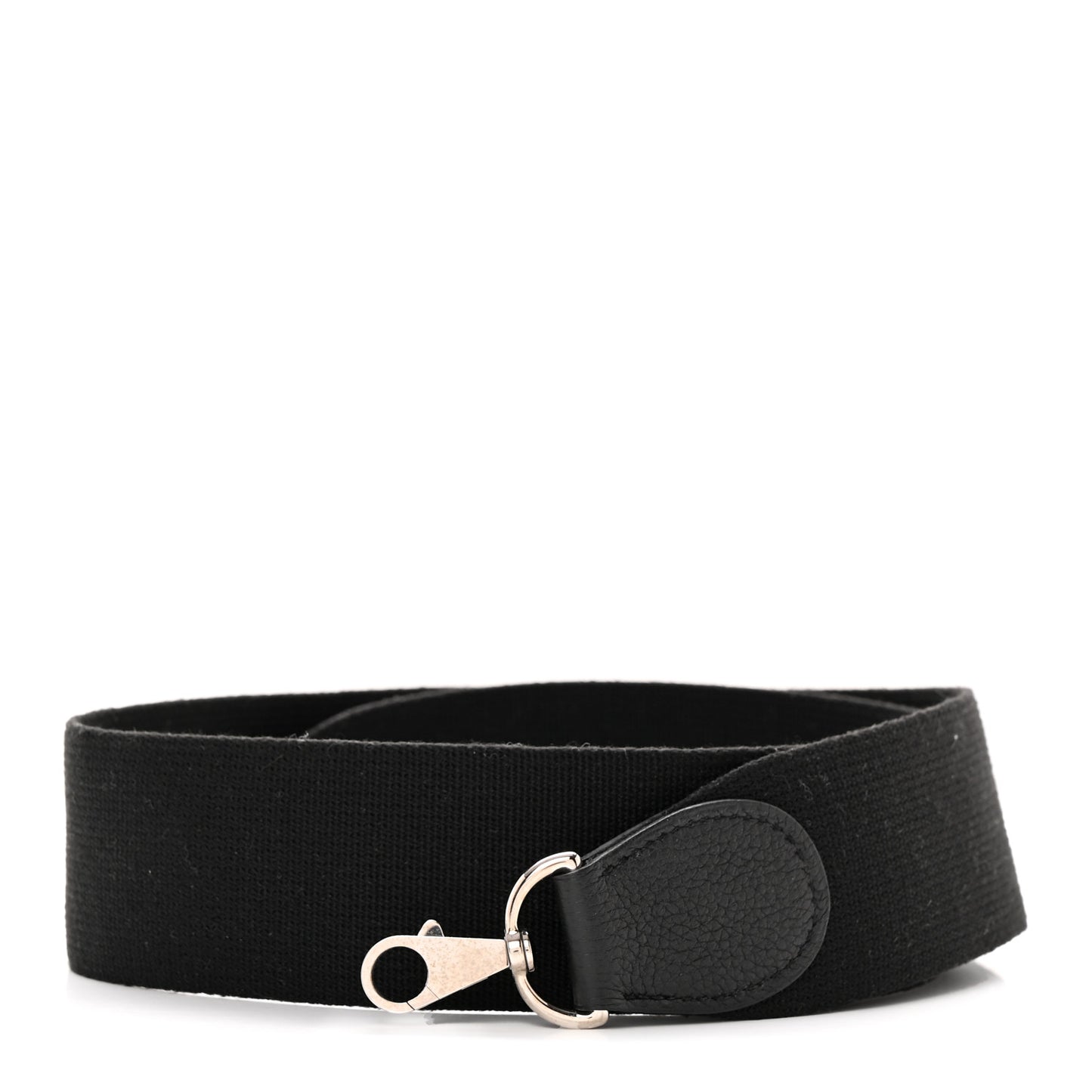 Toile Taurillon Clemence Shoulder Strap Black