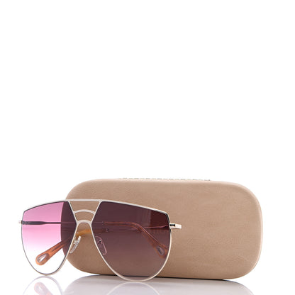 Chloe Aviator Sunglasses CE139S Gold Wine 8 of 8