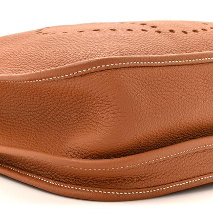 Hermes Taurillon Clemence Evelyne III GM Gold 10 of 10