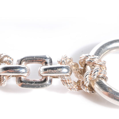 Hermes Sterling Silver Nautical Rope Bracelet 7 of 7