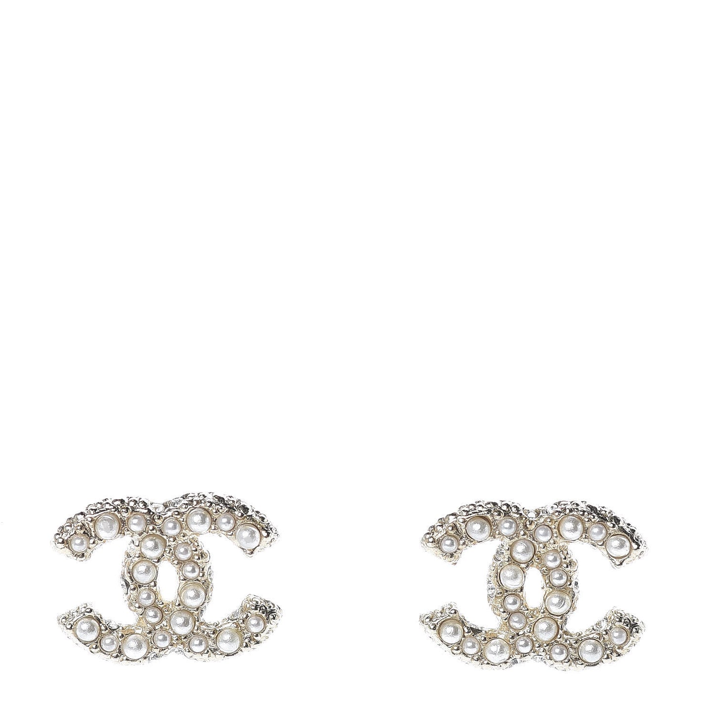 Pearl CC Earrings Light Gold