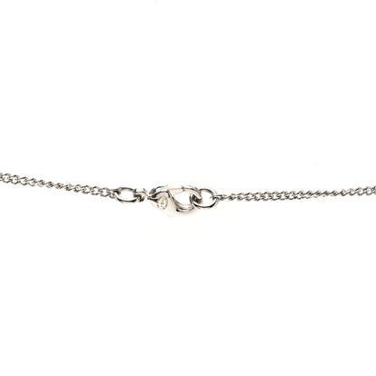 Chanel Resin Crystal CC Dice Necklace Black Silver 4 of 7