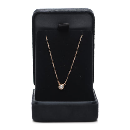 Tiffany 18K Rose Gold Diamond .17ct Elsa Peretti Diamonds by the Yard Pendant Necklace 5 of 5