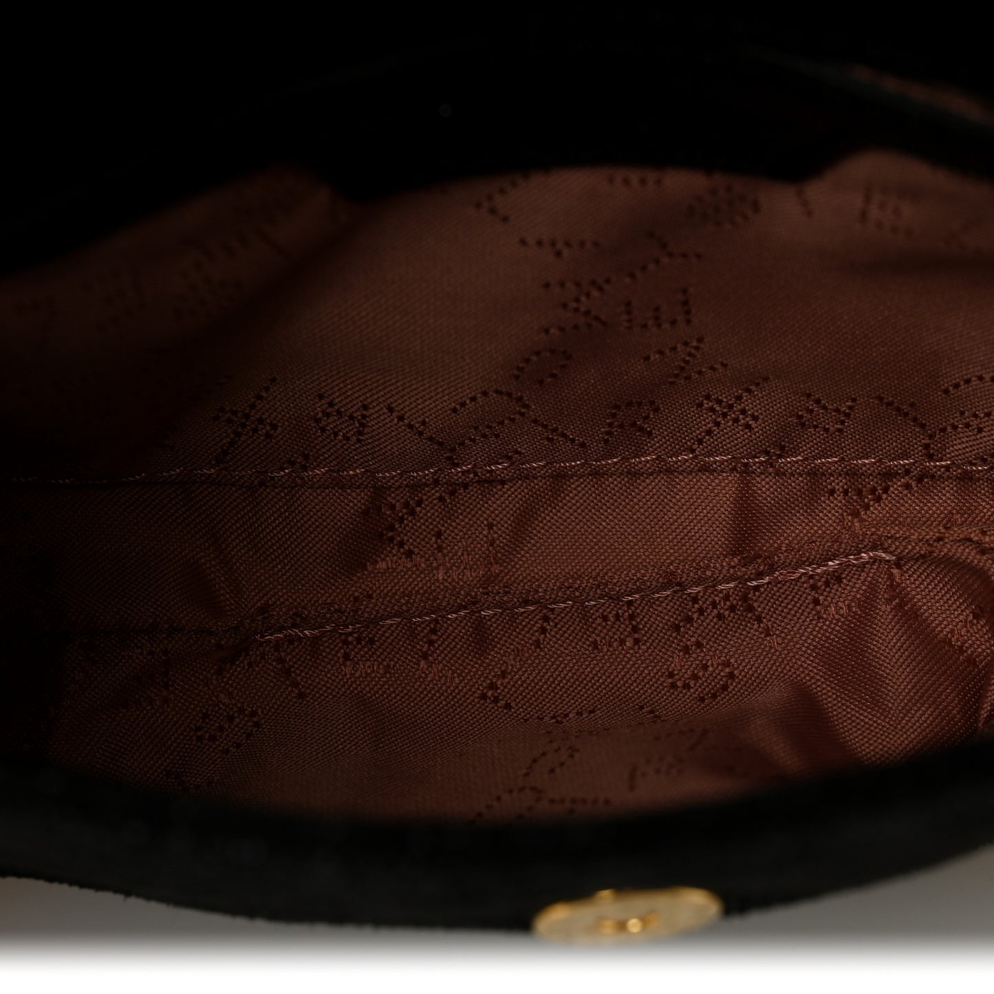 Shaggy Deer Tiny Fold Over Falabella Tote Black