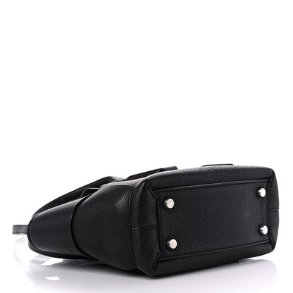 Bottega Veneta Grained Calfskin Mini Maxi Intrecciato Arco 33 Black 4 of 9