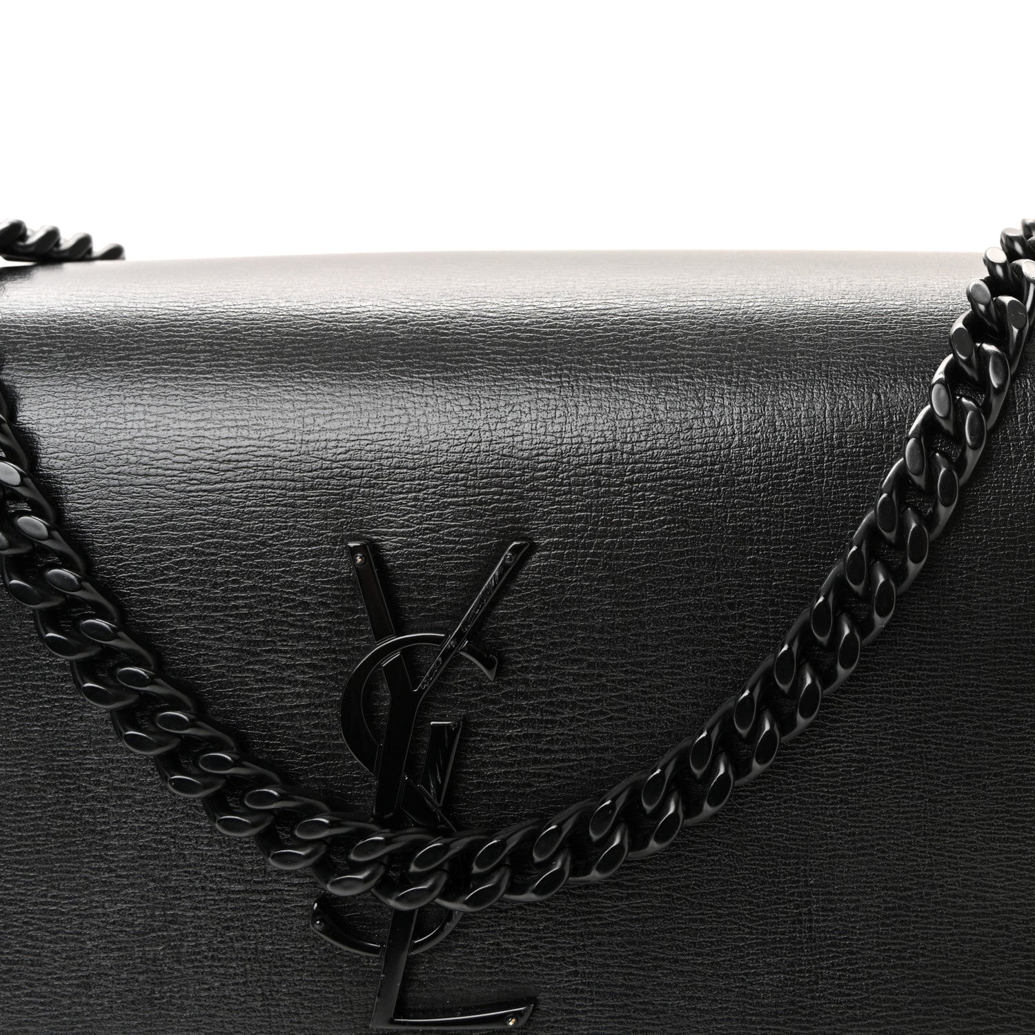 Saint Laurent Calfskin Medium Monogram Monochrome Sunset Black 7 of 10