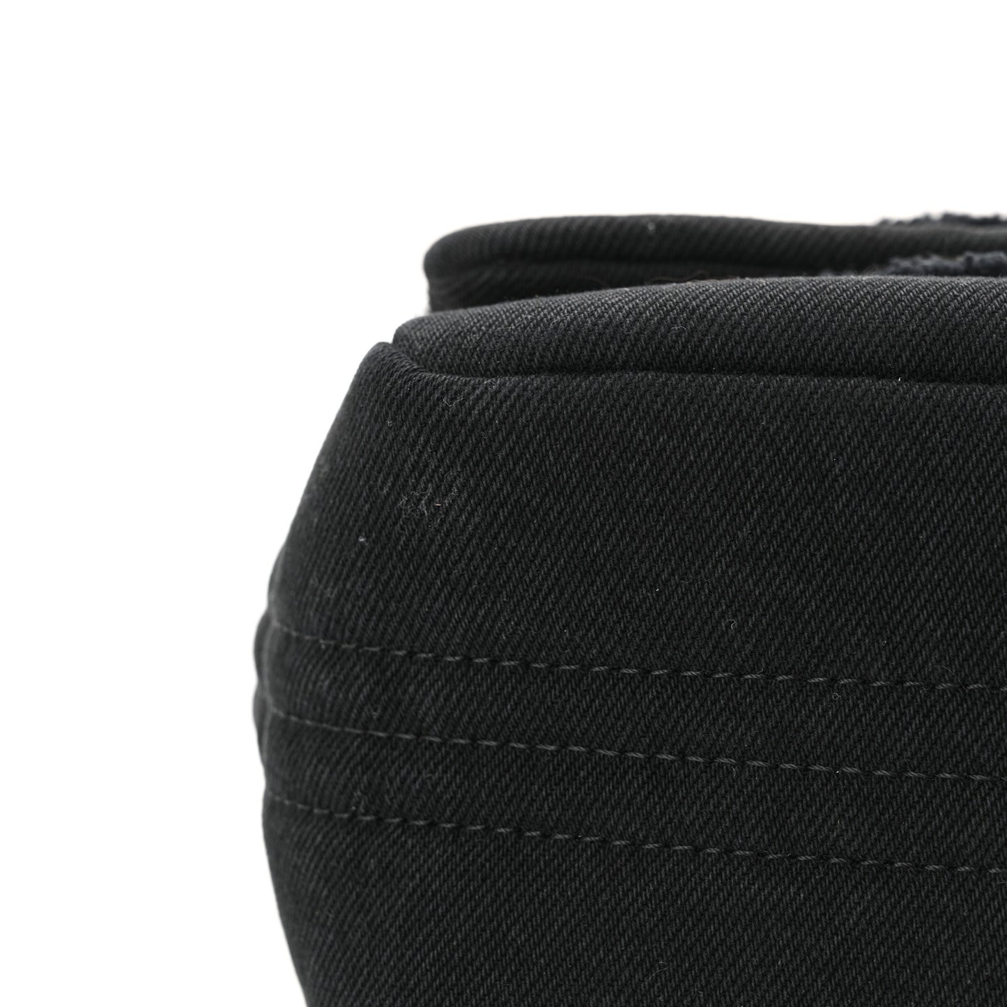 Denim Coco Jumbo Single Flap Black