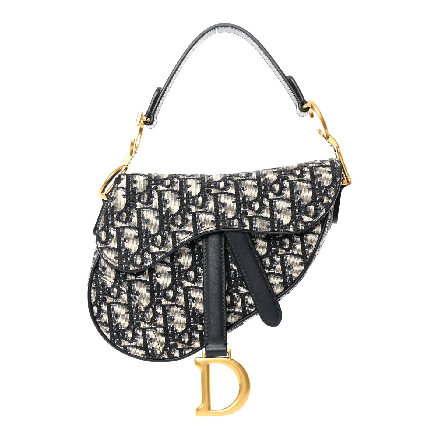 Oblique Mini Saddle Bag Blue