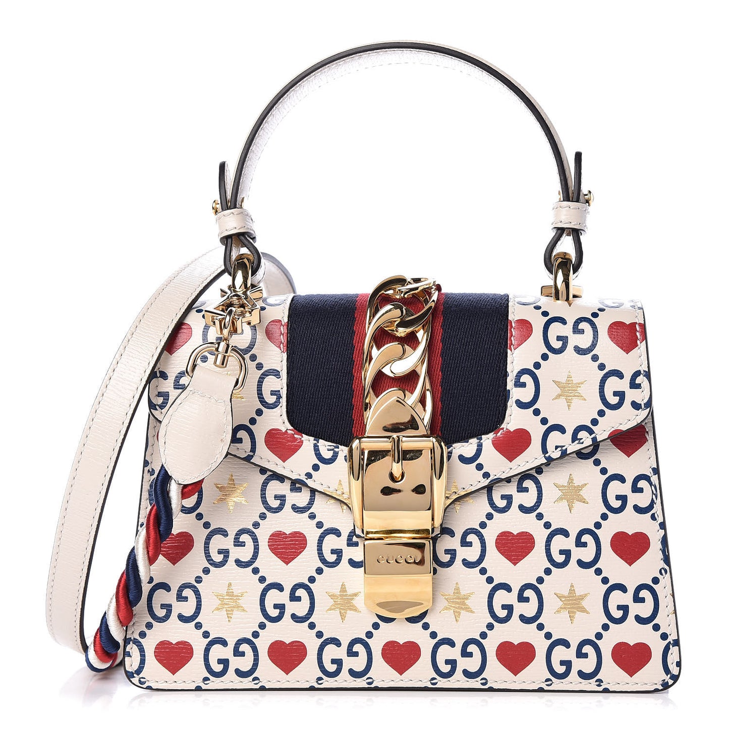 Calfskin Valentine's Day Exclusive Mini Sylvie Top Handle Bag Ivory