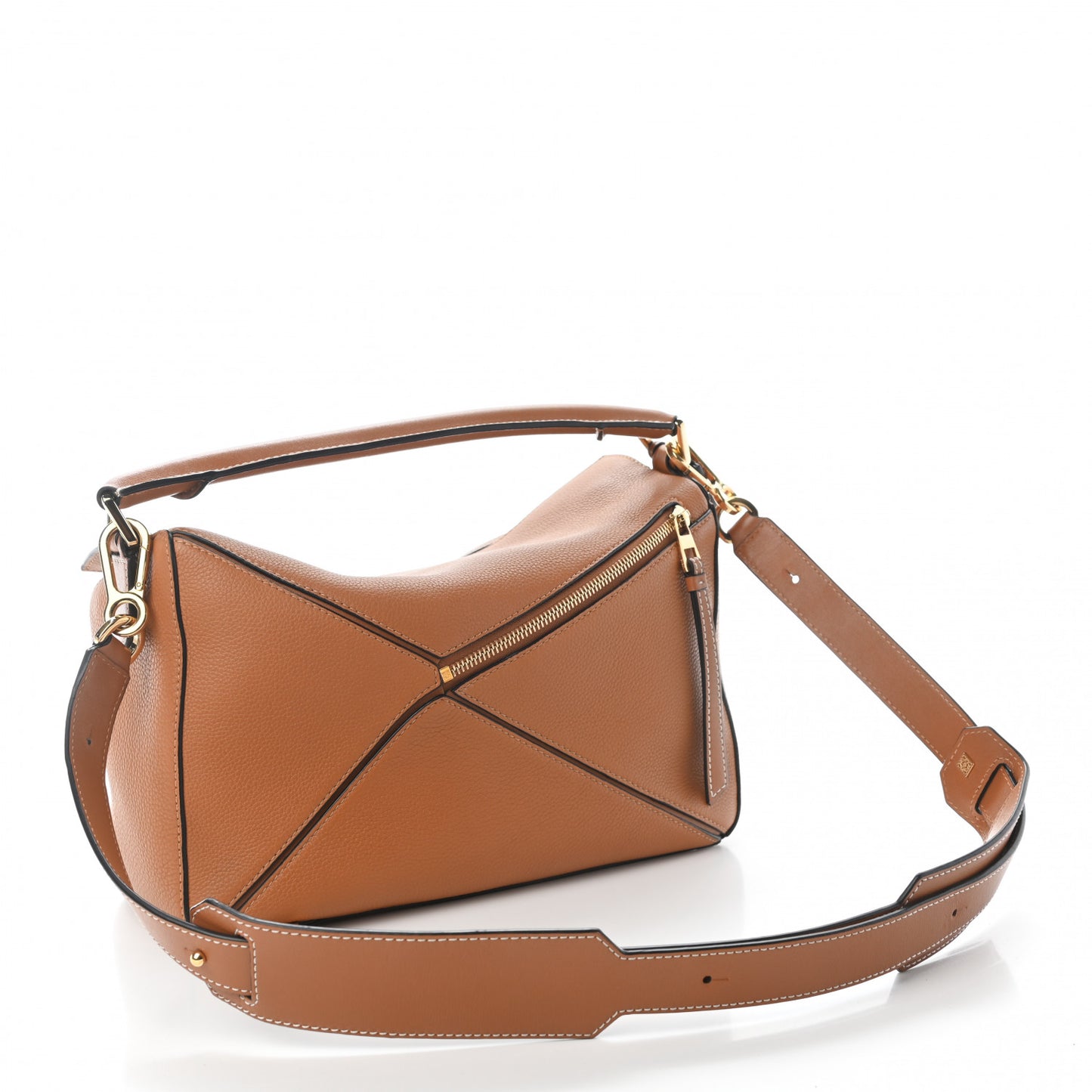 Calfskin Medium Puzzle Bag Tan