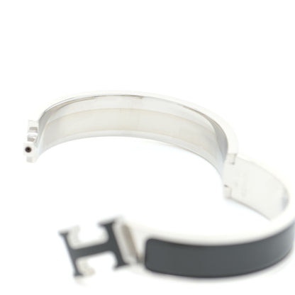 Hermes Enamel Narrow Clic Clac H Bracelet PM Black 5 of 6