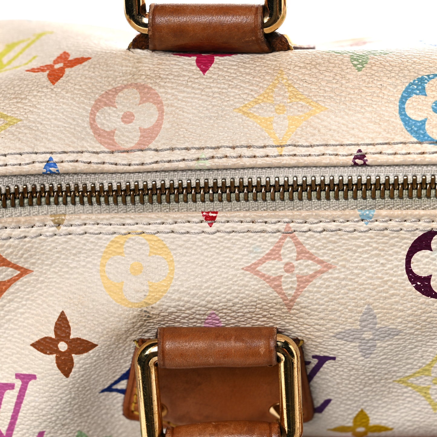 Monogram Multicolor Speedy 30 White