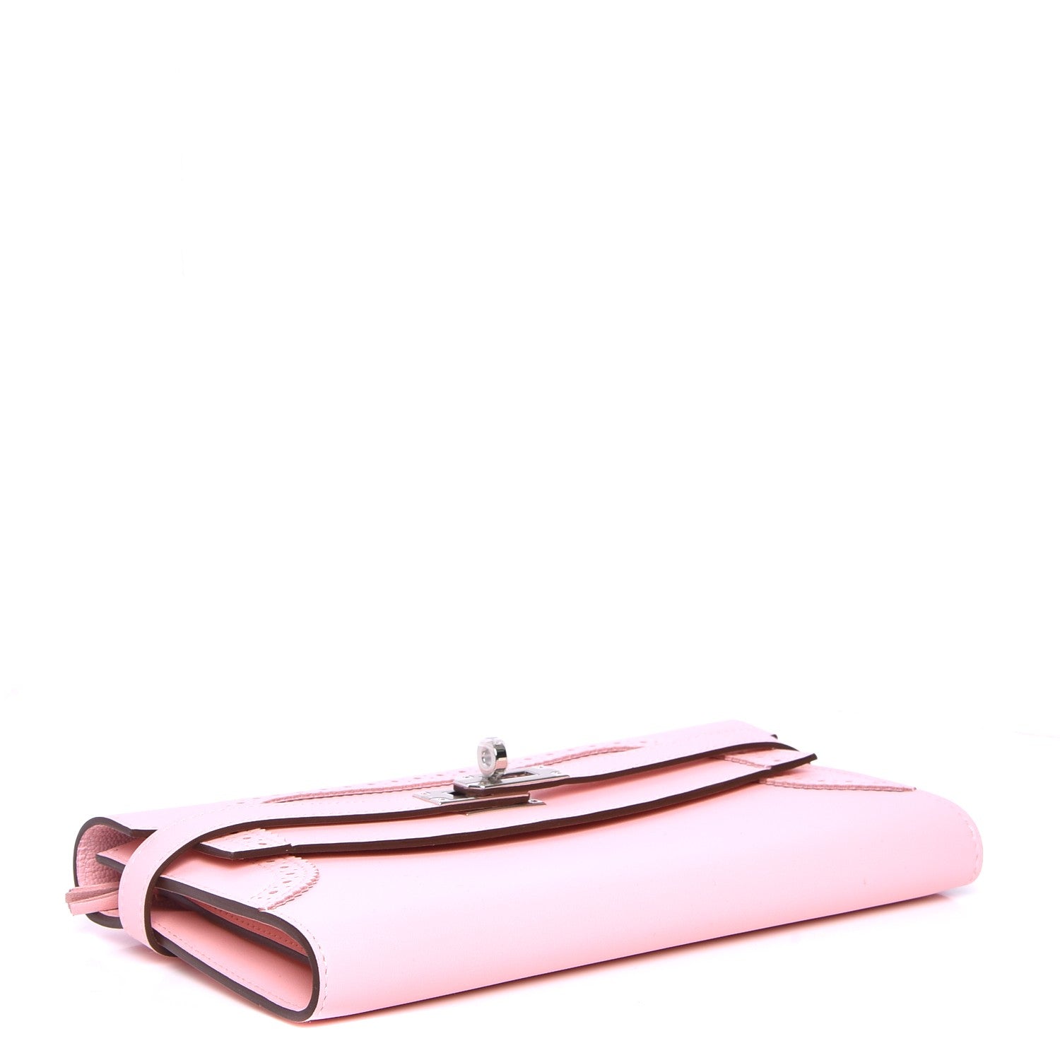Hermes Swift Ghillies Kelly Longue Wallet Rose Sakura 4 of 8