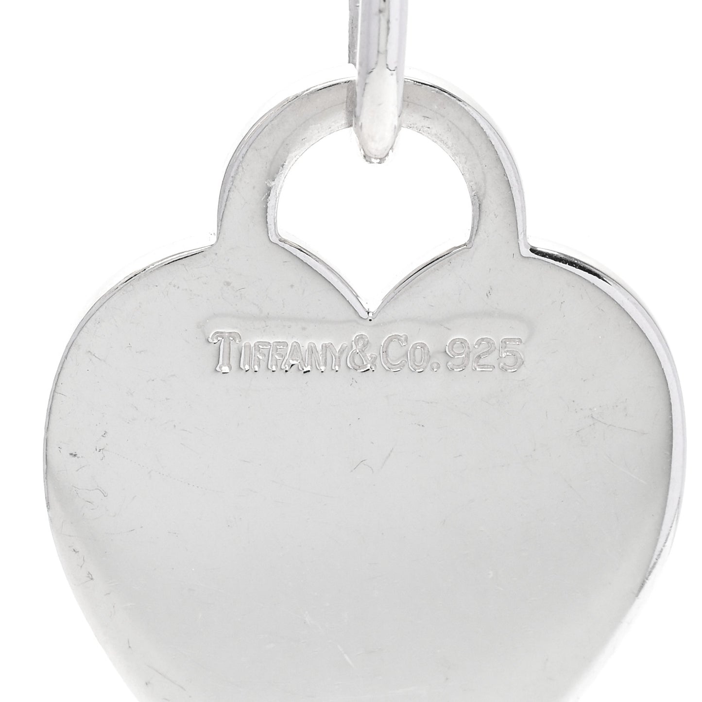 Sterling Silver Heart Tag Toggle Necklace