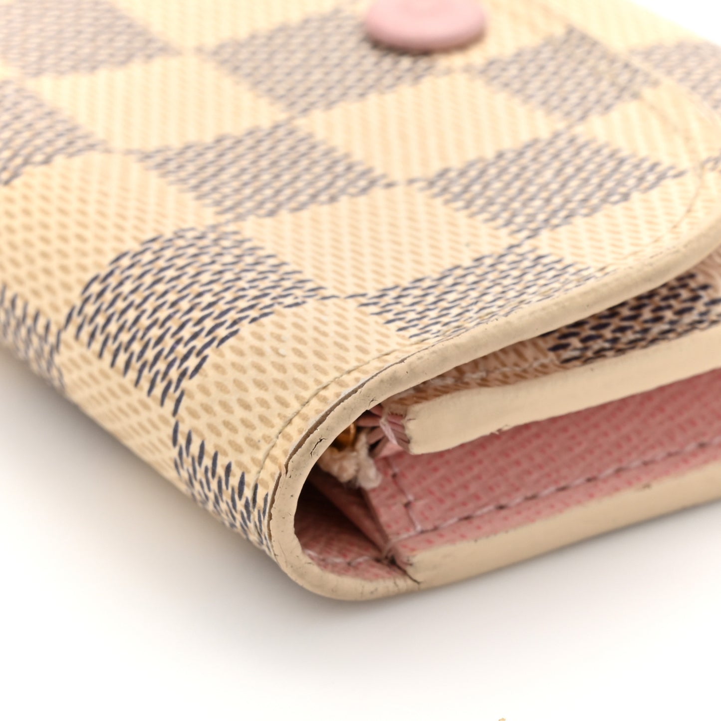 Damier Azur Rosalie Coin Purse Rose Ballerine
