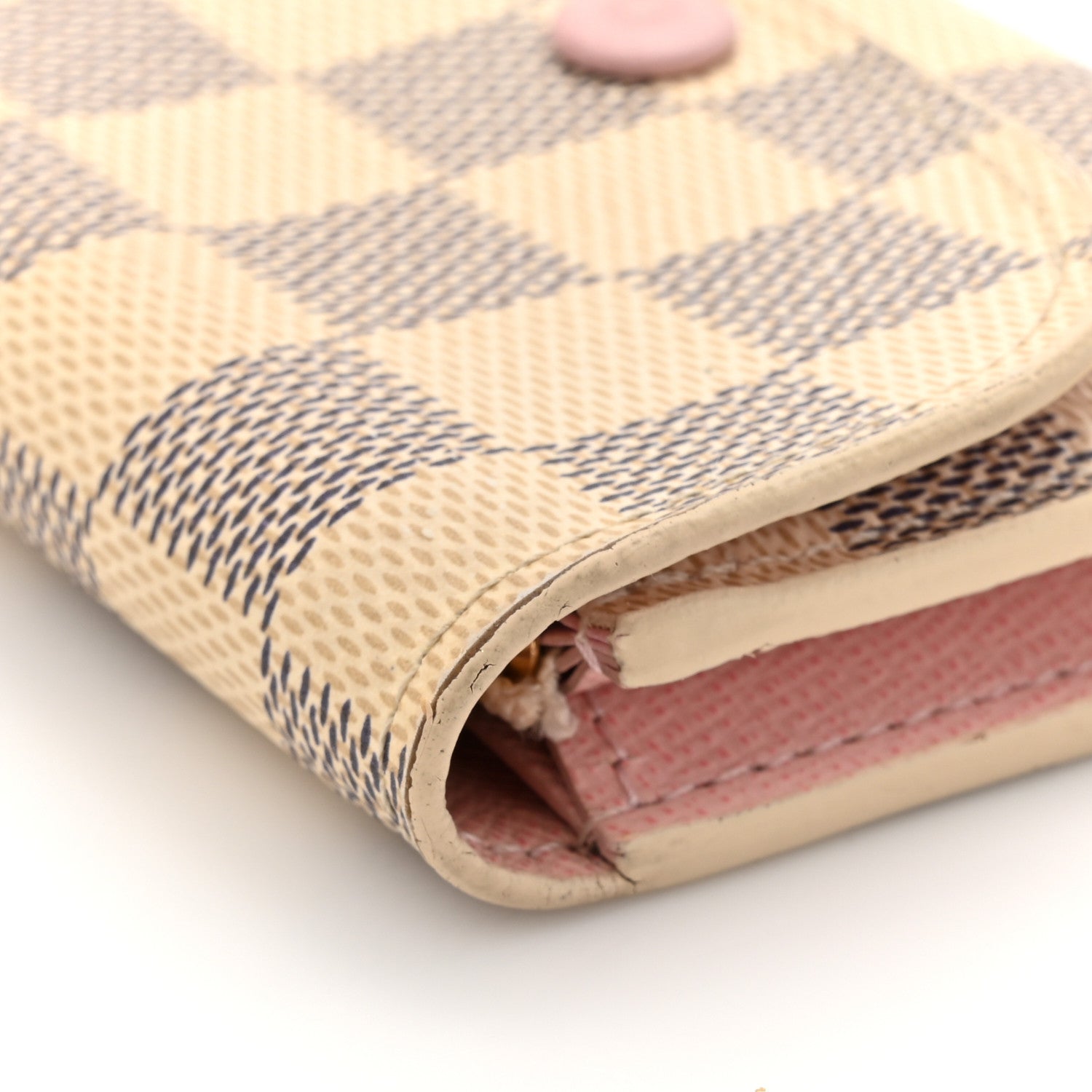 Louis Vuitton Damier Azur Rosalie Coin Purse Rose Ballerine 8 of 11