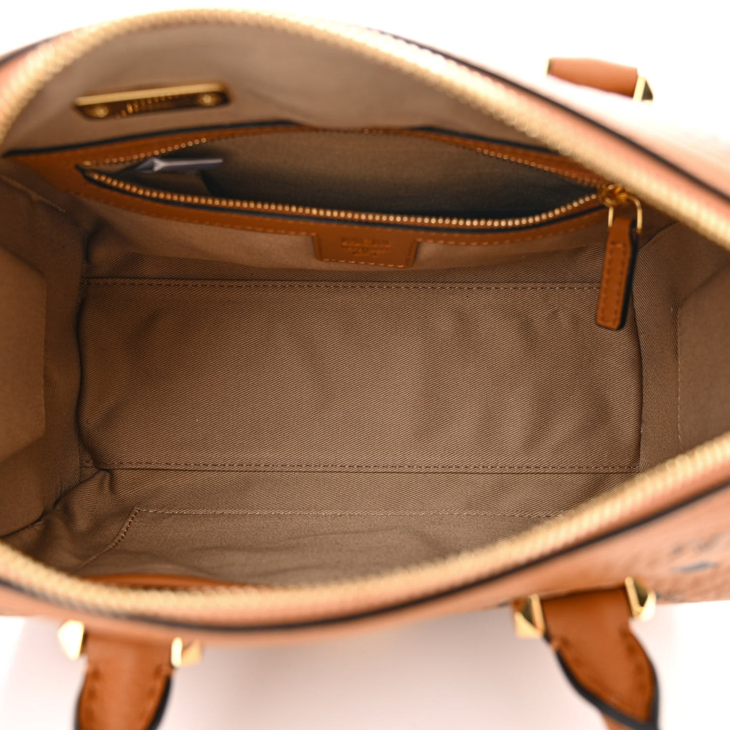 Visetos Small Essential Boston Bag Cognac