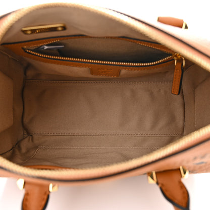 MCM Visetos Small Essential Boston Bag Cognac 5 of 9