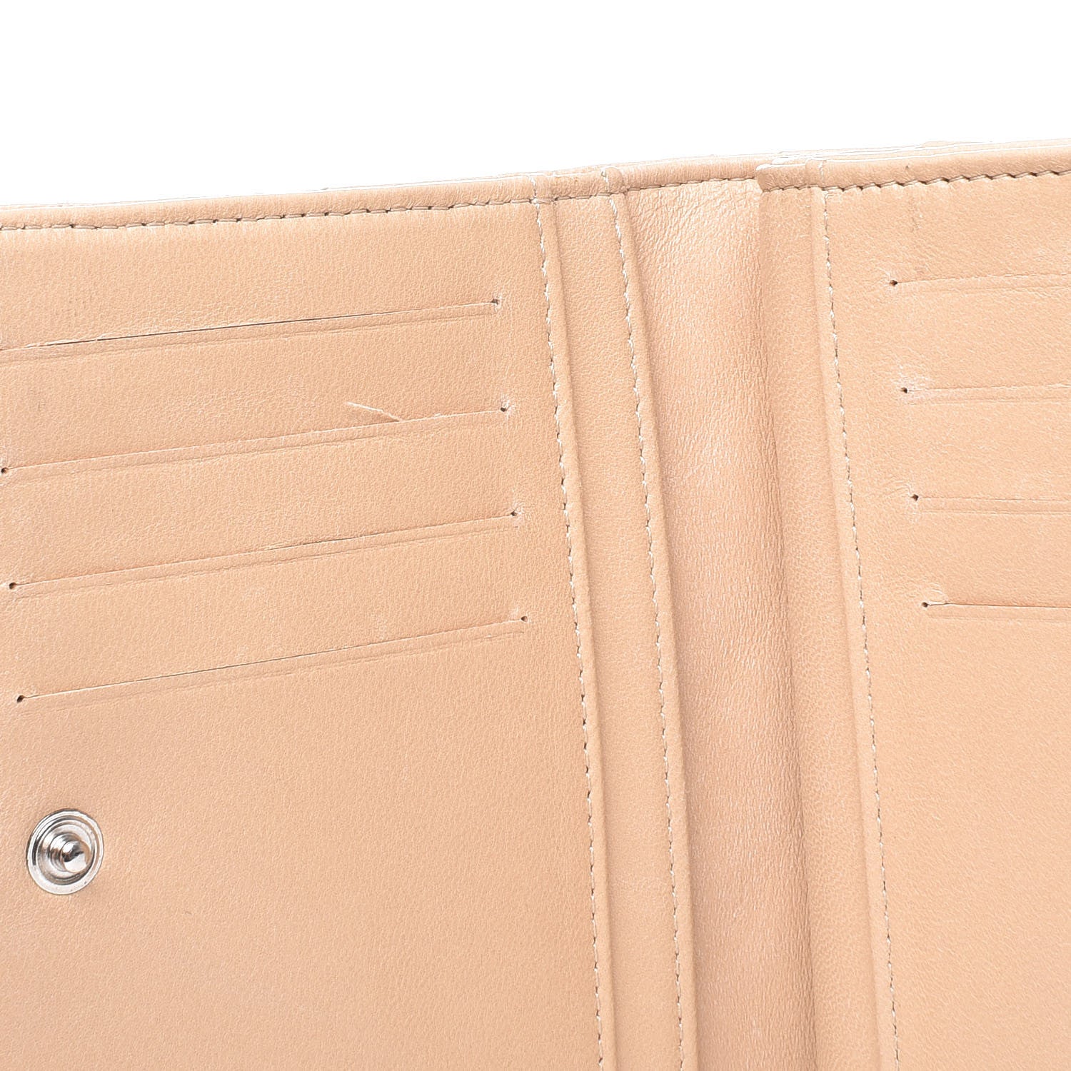 Chanel Lambskin Quilted Compact Wallet Beige 16 of 16