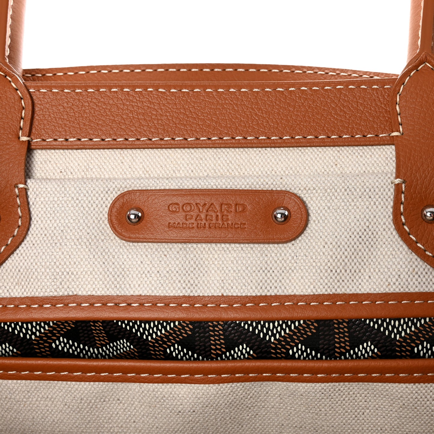 Goyardine Saigon Tote Black Gold