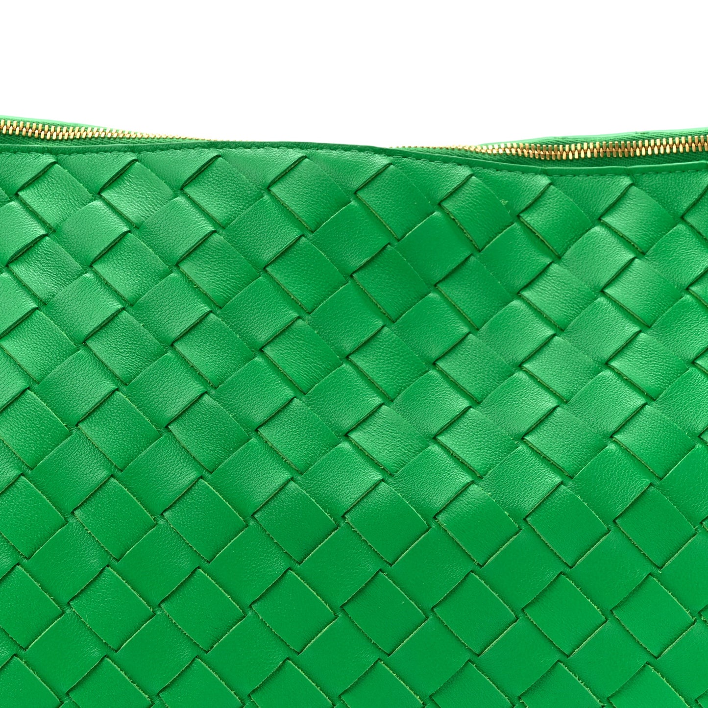 Nappa Intrecciato Medium Turn Pouch Parakeet